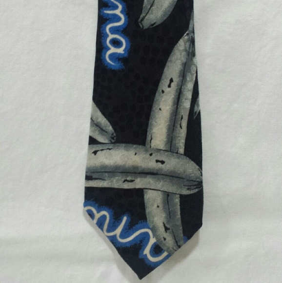 GIANNI Bellini Stonehenge Silk Tie Bananas Italy - Picture 1 of 4